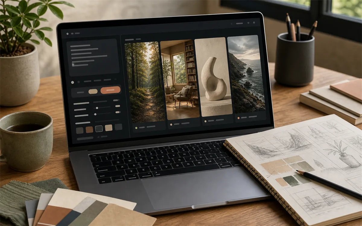 Prompt-to-image workflow illustration