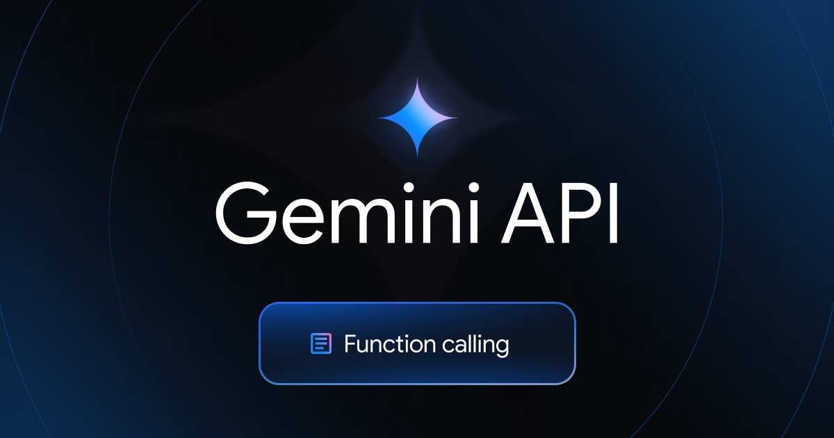 Gemini function calling