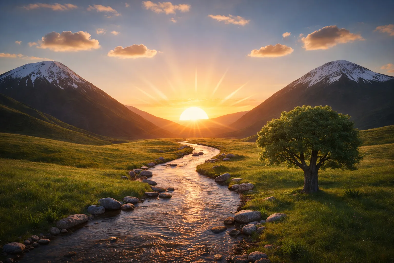Paysage photoréaliste
