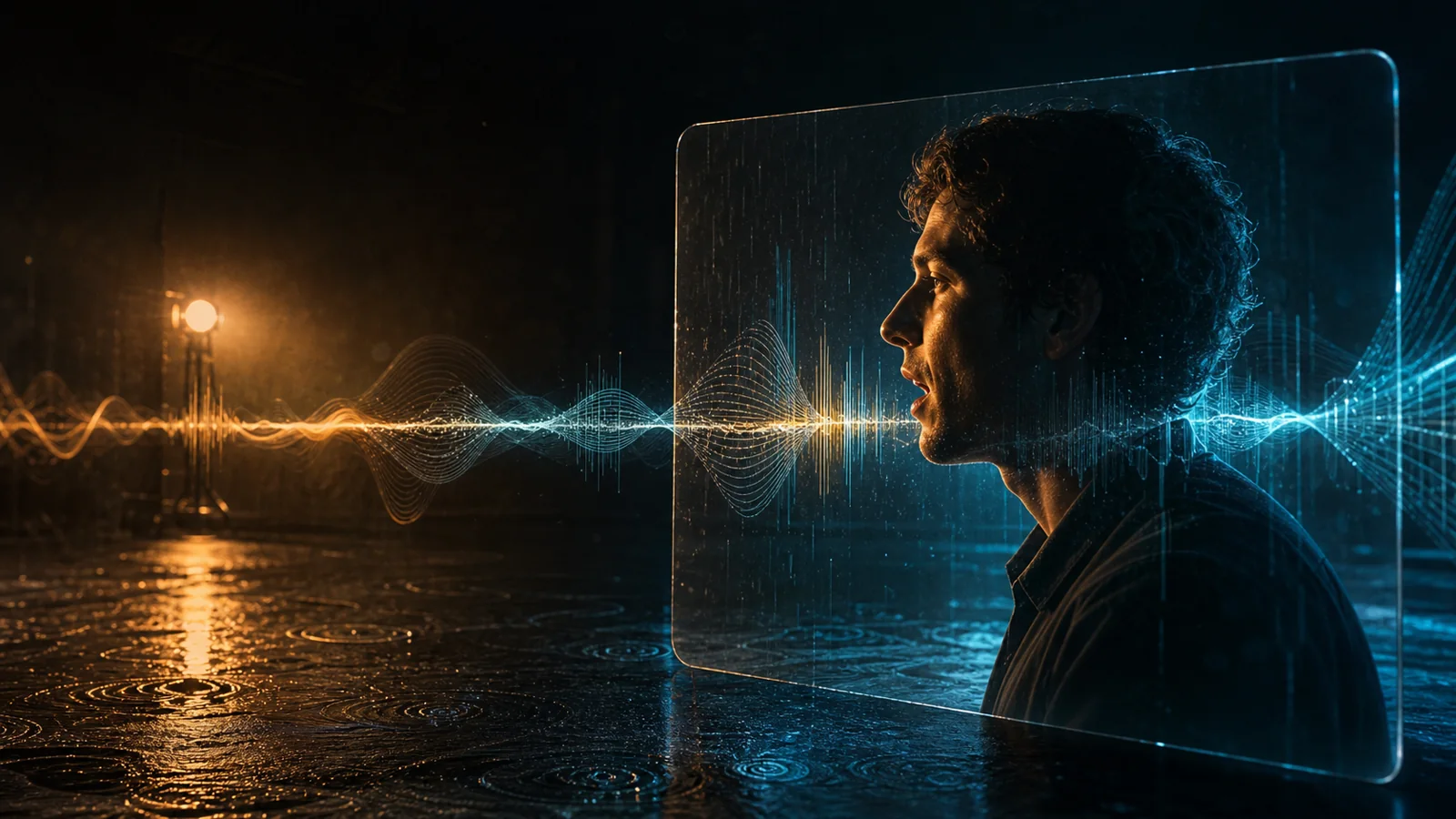 Concept illustration of synchronized dialogue, ambience, and cinematic picture