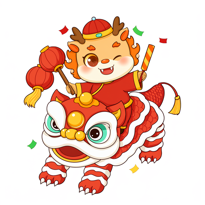 Official Qwen Image 2.1 transparent dragon sticker
